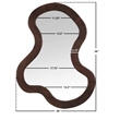 Meridian Furniture Oblique Brown Mirror
