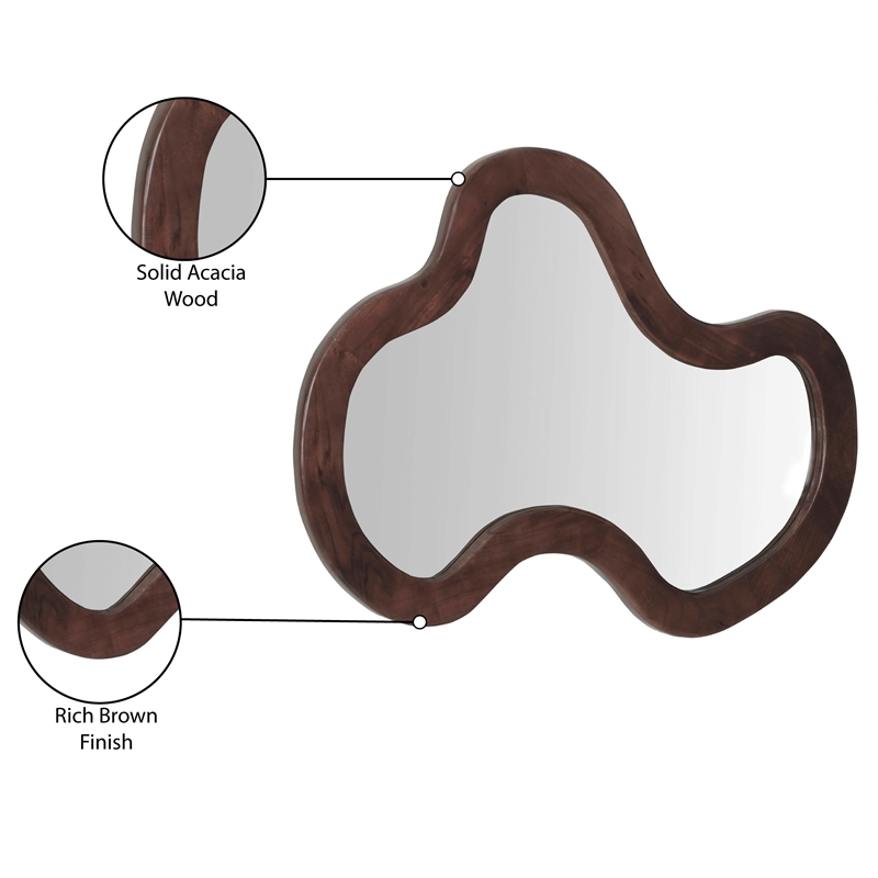 Meridian Furniture Oblique Brown Mirror