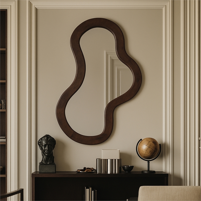 Meridian Furniture Oblique Brown Mirror