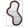 Meridian Furniture Oblique Brown Mirror
