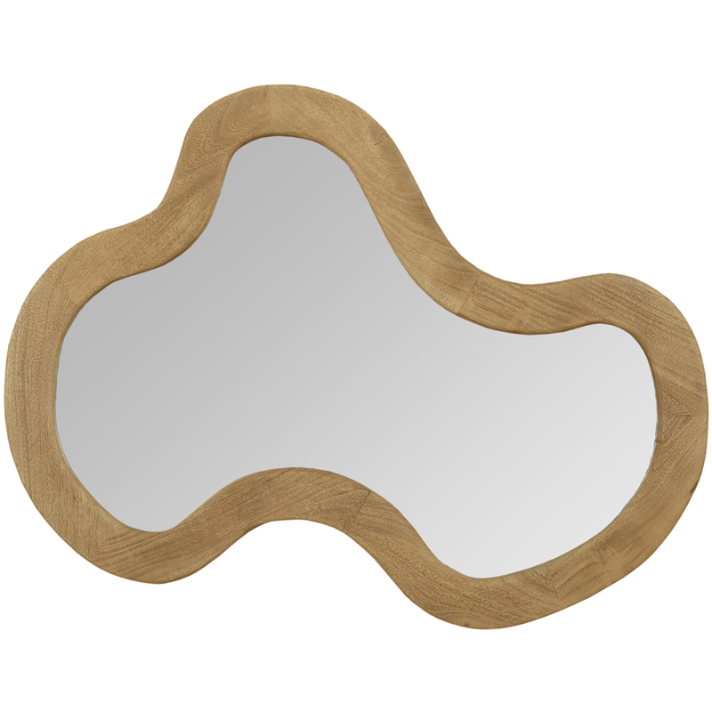 Meridian Furniture Oblique Oak Mirror