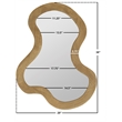 Meridian Furniture Oblique Oak Mirror