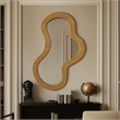 Meridian Furniture Oblique Oak Mirror