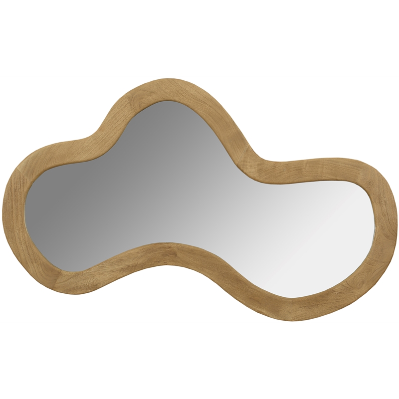 Meridian Furniture Oblique Oak Mirror