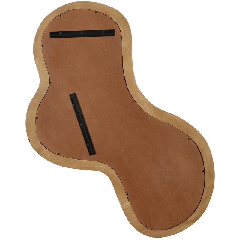 Meridian Furniture Oblique Oak Mirror