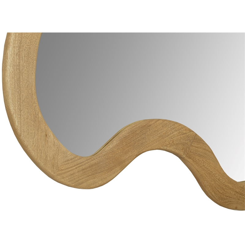 Meridian Furniture Oblique Oak Mirror