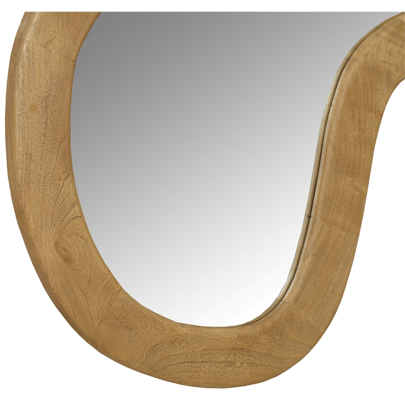 Meridian Furniture Oblique Oak Mirror
