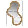 Meridian Furniture Oblique Oak Mirror