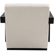 Meridian Furniture Ward Cream Linen Textured Fabric Accent Chair