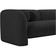 Meridian Furniture Emory Black Boucle Fabric Sofa