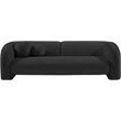Meridian Furniture Emory Black Boucle Fabric Sofa