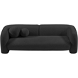 Meridian Furniture Emory Black Boucle Fabric Sofa