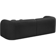 Meridian Furniture Emory Black Boucle Fabric Sofa