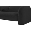 Meridian Furniture Emory Black Boucle Fabric Sofa