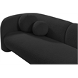 Meridian Furniture Emory Black Boucle Fabric Sofa