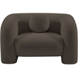 Meridian Furniture Emory Brown Boucle Fabric Chair