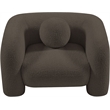Meridian Furniture Emory Brown Boucle Fabric Chair