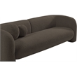 Meridian Furniture Emory Brown Boucle Fabric Sofa