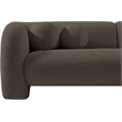 Meridian Furniture Emory Brown Boucle Fabric Sofa