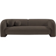Meridian Furniture Emory Brown Boucle Fabric Sofa