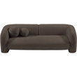 Meridian Furniture Emory Brown Boucle Fabric Sofa