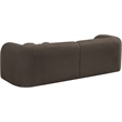 Meridian Furniture Emory Brown Boucle Fabric Sofa