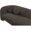 Meridian Furniture Emory Brown Boucle Fabric Sofa