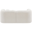 Meridian Furniture Emory Cream Boucle Fabric Loveseat