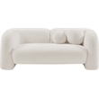 Meridian Furniture Emory Cream Boucle Fabric Loveseat