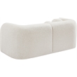 Meridian Furniture Emory Cream Boucle Fabric Loveseat