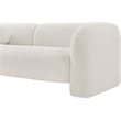 Meridian Furniture Emory Cream Boucle Fabric Loveseat