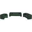 Meridian Furniture Emory Green Boucle Fabric Sofa