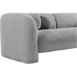 Meridian Furniture Emory Grey Boucle Fabric Loveseat