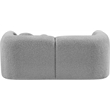 Meridian Furniture Emory Grey Boucle Fabric Loveseat