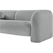 Meridian Furniture Emory Grey Boucle Fabric Sofa