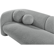 Meridian Furniture Emory Grey Boucle Fabric Sofa