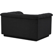 Meridian Furniture Cascade Black Boucle Fabric Chair