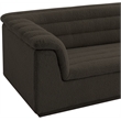 Meridian Furniture Cascade Brown Boucle Fabric Chair