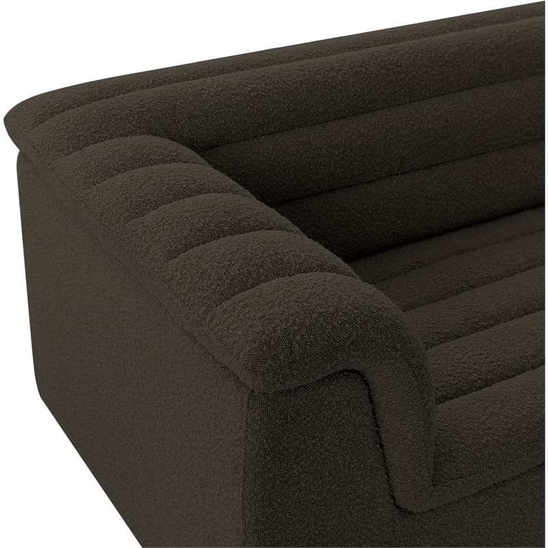 Meridian Furniture Cascade Brown Boucle Fabric Chair