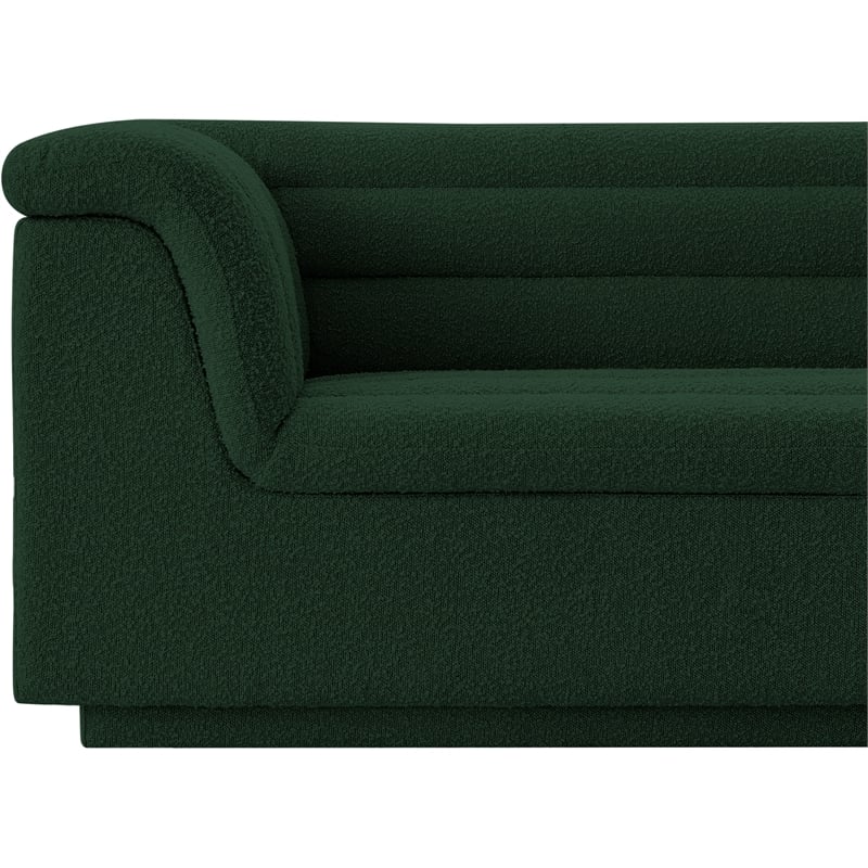 Meridian Furniture Cascade Green Boucle Fabric Chair