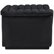 Meridian Furniture Cascade Black Velvet Fabric Chair