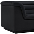 Meridian Furniture Cascade Black Velvet Fabric Chair