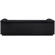 Meridian Furniture Cascade Black Velvet Fabric Sofa