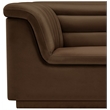 Meridian Furniture Cascade Brown Velvet Fabric Chair