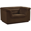 Meridian Furniture Cascade Brown Velvet Fabric Chair