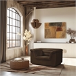 Meridian Furniture Cascade Brown Velvet Fabric Chair