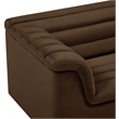 Meridian Furniture Cascade Brown Velvet Fabric Chair
