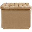 Meridian Furniture Cascade Camel Velvet Fabric Chair