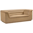 Meridian Furniture Cascade Camel Velvet Fabric Loveseat