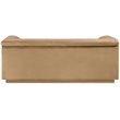 Meridian Furniture Cascade Camel Velvet Fabric Loveseat